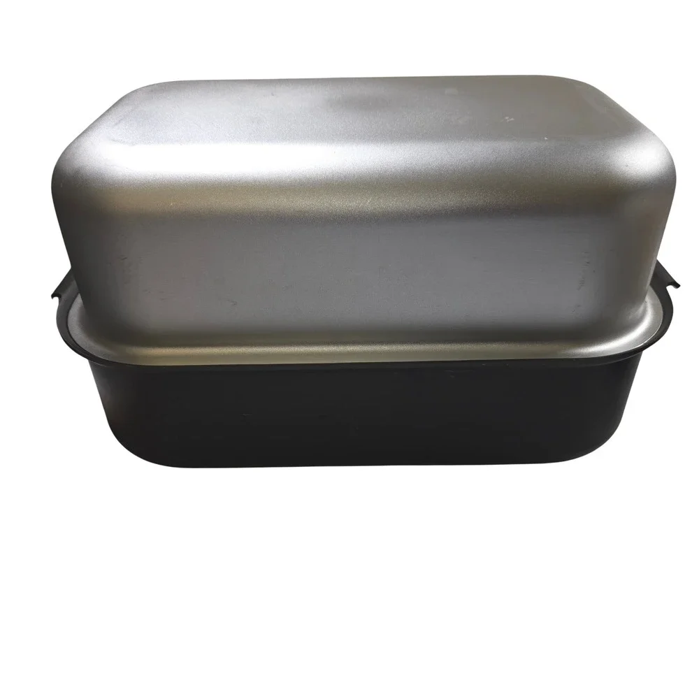 Miracle Maid Cast Aluminum Roaster Pan with High Dome Lid and Rack S 81 38 USA